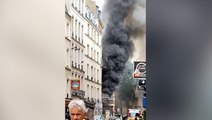 Huge plumes of black smoke billow into Paris sky after gas explosion