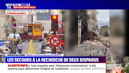 Explosion à Paris: les secours à la recherche de deux disparus