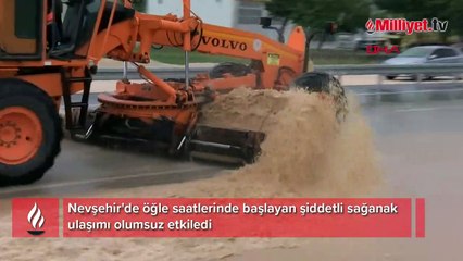 Download Video: Nevşehir'de sağanak: Niğde ve Aksaray'a ulaşım kontrollü sağlanıyor