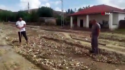 Haymana'da sağanak yağış sonrası sel