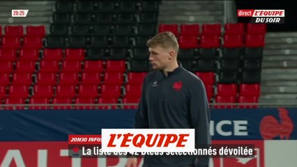Bielle-Biarrey, Gailleton et Vincent dans la première liste des 42 Bleus - Rugby - CM 2023