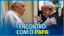 Lula se encontra com o Papa Francisco no Vaticano