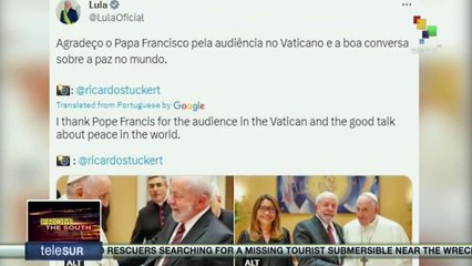 President of Brazil and Pope Francis meet at the Vatican