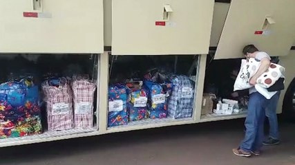 Receita Federal apreende ônibus repleto de mercadorias