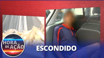 Suspeito por homicídio de polícial é preso com grande quantidade de drogas escondida no guarda-roupa