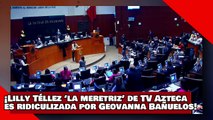 ¡VEAN! ¡Lilly Téllez ‘la meretriz’ de TV Azteca es ridiculizada por la senadora Bañuelos del PT!
