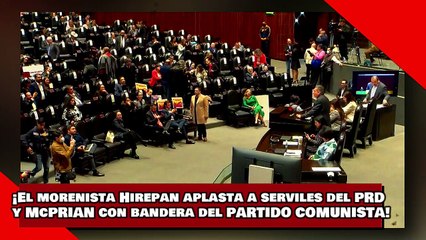 ¡VEAN! ¡El morenista Hirepan aplasta a serviles del PRD y McPRIAN con bandera del PARTIDO COMUNISTA!