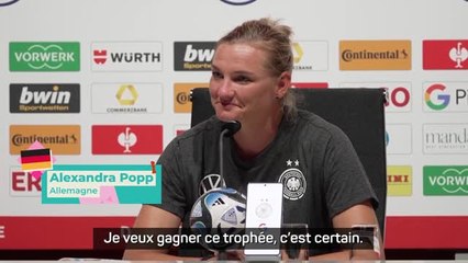 Allemagne - Popp : "Je veux gagner ce trophée, c'est certain"