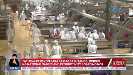 Tatlong petisyon para sa dagdag-sahod, dininig ng National Wages and Productivity Board ng NCR| UB