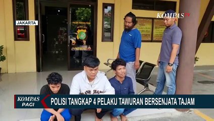 Remaja Tawuran di Tanjung Priok Bawa Sajam dan Pistol, Polisi Tangkap 4 Pelaku!