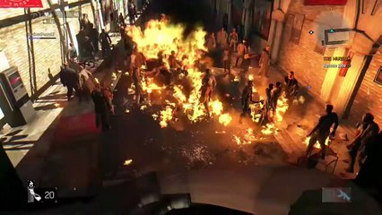 Dying Light Molotovs vs Zombie Horde