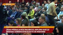 Hugo Passalacqua recibió el diploma que lo designa Gobernador electo de Misiones