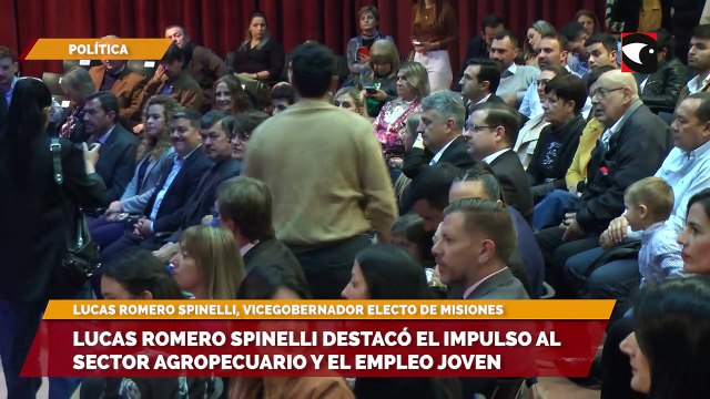 “Seguimos trabajando para optimizar y acompañar al sector productivo de Misiones, además de fomentar el empleo joven con capacitación e ideas innovadoras” sostuvo Lucas Romero Spinelli