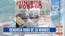 Dueña denuncia robo de su minibús