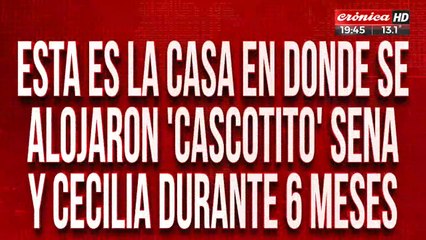 Esta es la casa en donde se alojaron "Cascotito" Sena y Cecilia durante 6 meses
