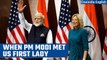PM Modi meets First Lady Jill Biden in Washington, host event together| Modi US Visit| Oneindia News