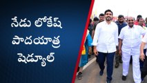 వెంకటగిరి: నేడు నారా లోకేష్ పాదయాత్ర వివరాలు ఇలా!