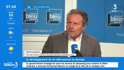 Lionel Lateyron, vice-président de la section crémant au syndicat des Bordeaux/Bordeaux supérieur
