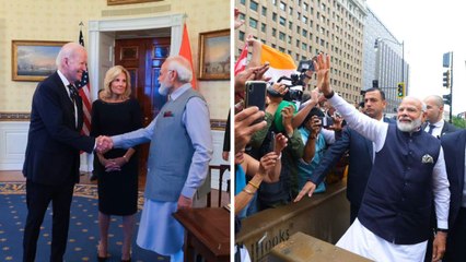भव्य स्वागत के बीच वॉशिंगटन पहुंचे PM मोदी, राष्ट्रपति जो बाइडेन को दिए तोहफे