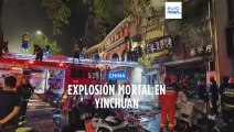 31 muertos en la ciudad china de Yinchuan tras una explosión de gas en un restaurante