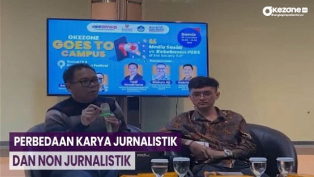 Okezone Goes To Campus: Dewan Pers Ungkap Perbedaan Karya Jurnalistik dan Non Jurnalistik