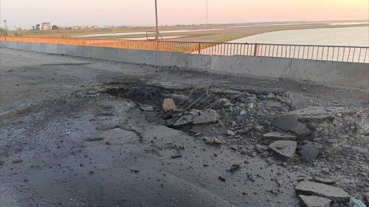 Ukraine soll Chongar-Brücke angegriffen haben