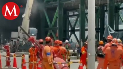 Se registra accidente en Dos Bocas, se dijo que era una explosión pero fue un incendio