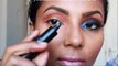 GRWM  black smokey with blue eye makeup by Yasmine Alom  ماكياج العربي