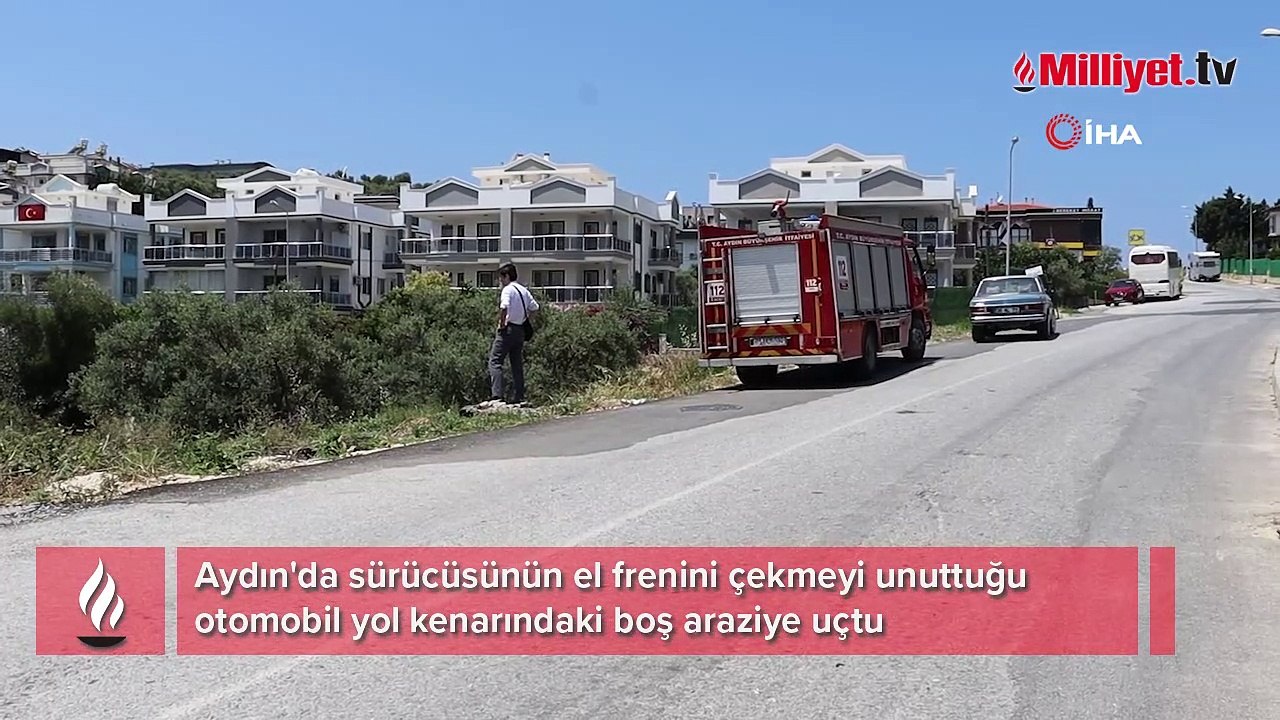 Otomobilinin el frenini çekmeyi unuttu, metrelerce peşinden koştu