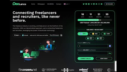 DeeLance ICO Token Coin: Empowering Freelancers with Blockchain Technology