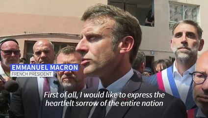French President Emmanuel Macron says teen's shooting by police 'unforgivable'