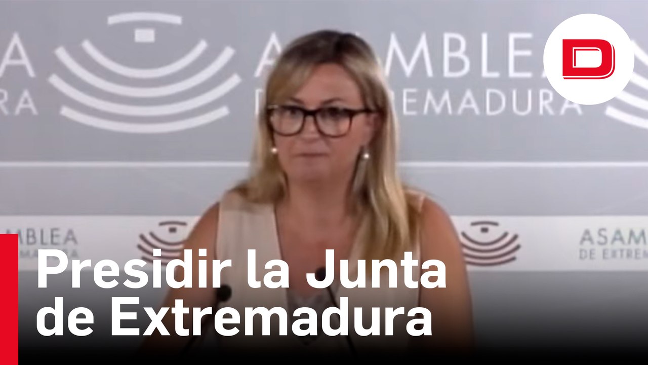 La presidenta de la Asamblea de Extremadura designa a Fernández Vara para presidir la Junta