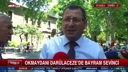 Okmeydanı Darülaceze'de bayram sevinci