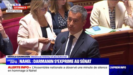 Gérald Darmanin sur l'affaire Nahel: "Il ne peut pas y avoir de récupération politique"