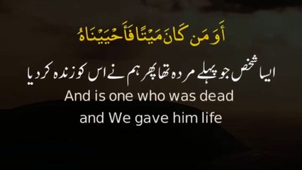 Surah Al An'am _ Ayah 122 _ Sheikh Mansour AL Salimi _ Quran Whatsapp Status Wit