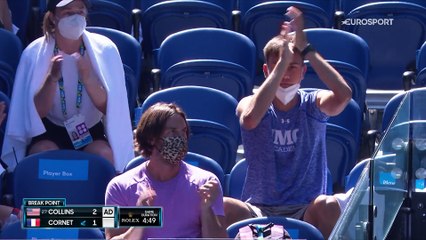 Collins met fin aux rêves de Cornet : les temps forts de leur match en vidéo