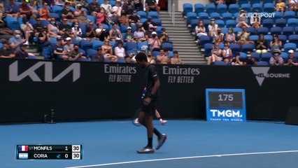 Un départ en trombe pour Monfils face à Coria : les temps forts en vidéo