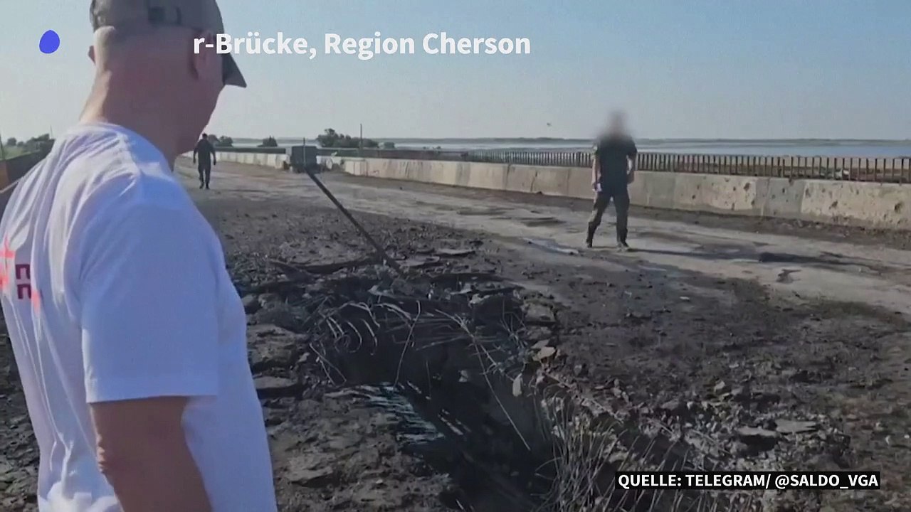 Russland: brücke zur krim durch ukrainischen angriff beschädigt