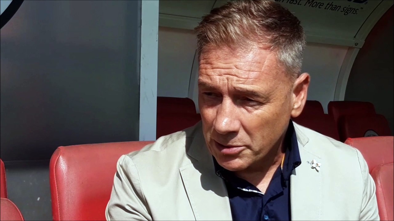 Crawley Town boss Scott Lindsey on the opening...