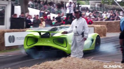 2000HP Lotus Evija ($1.9 Million) - INSANE 4x4 BURNOUTS @ Goodwood Festival of Speed!