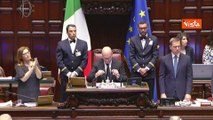 Applauso lunghissimo per Berlusconi alla Camera, M5S non partecipa