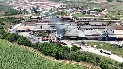 Bursa'da boya fabrikasında yangın: 2 yaralı