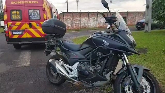 Motociclista fica ferido após acidente no Pioneiros Catarinenses
