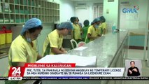 PRC, tutol sa panukala ng DOH na magbigay ng temporary license sa mga nursing graduate na 'di pumasa sa Licensure Exam | 24 Oras