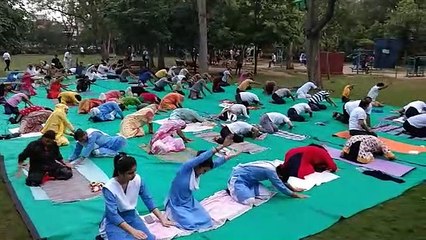 करें योग, रहें निरोग के मूल मंत्र को किया आत्मसात