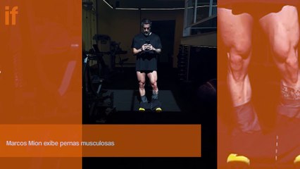 Marcos Mion exibe pernas musculosas
