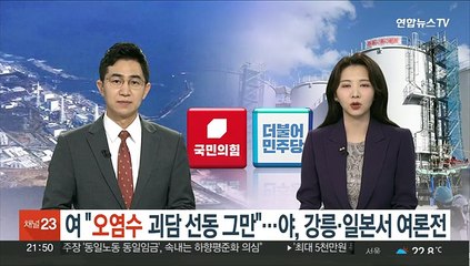 여 "민주당 괴담 선동 그만해야"…야, 강릉·일본서 여론전