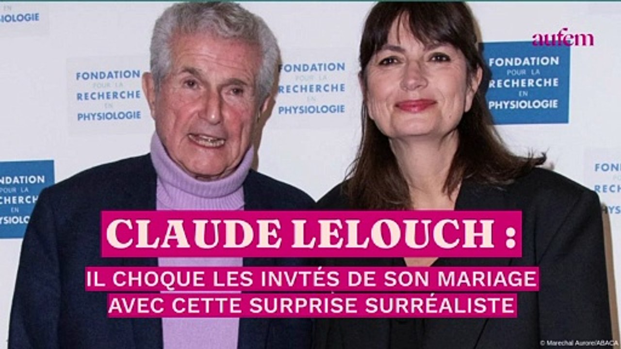 Claude Lelouch : il choque les invités de son mariage avec cette surprise surréaliste
