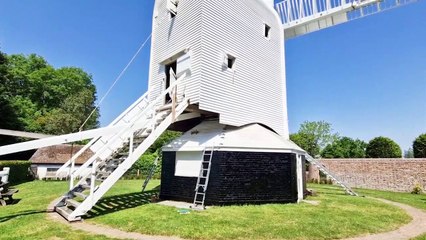 Inside a working Sussex windmill