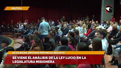 Se viene el análisis de la Ley Lucio en la Legislatura Misionera
